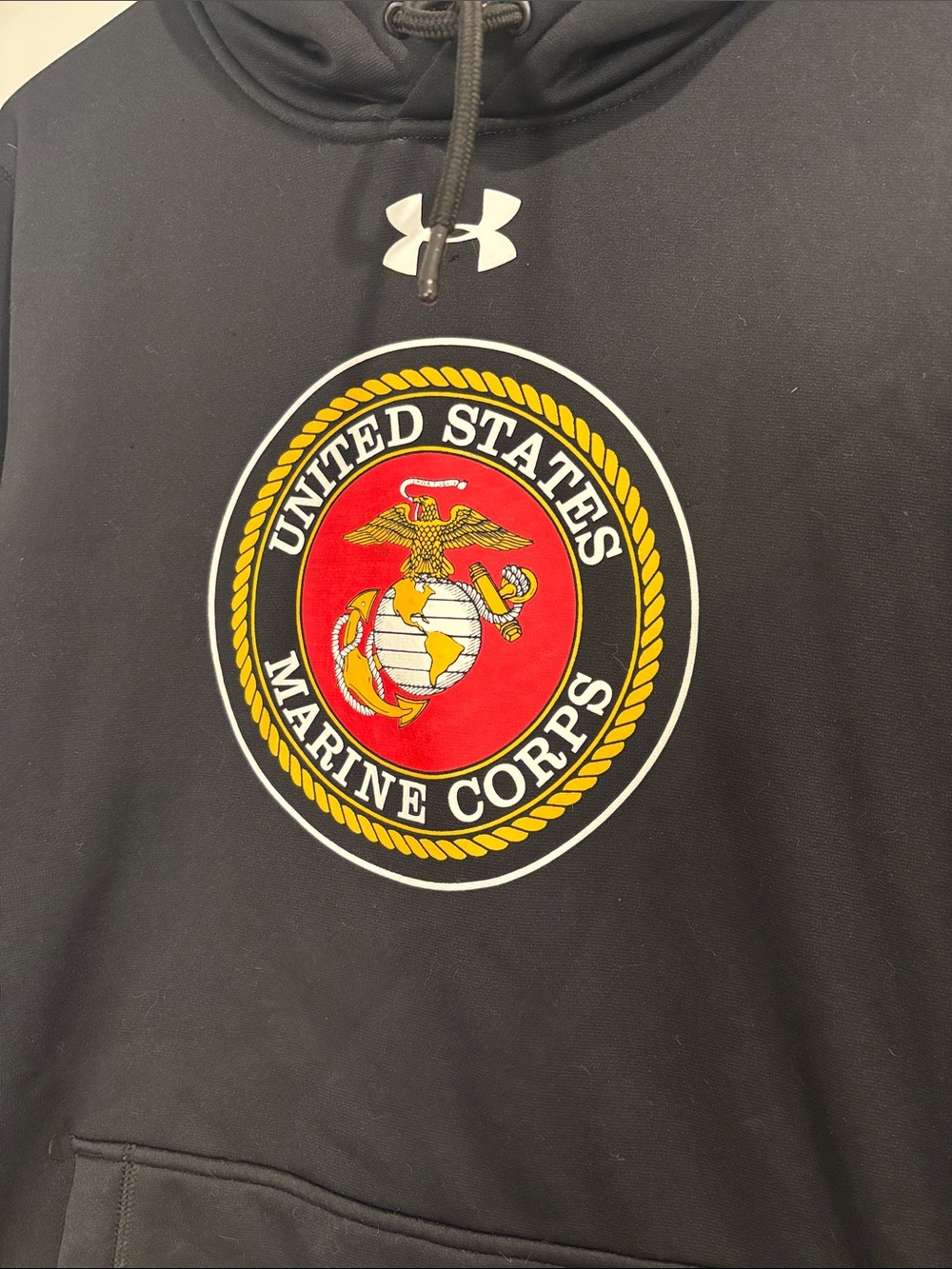 Under Armour Men’s US Marine Corps Hoodie Sweatshirt Medium - Picture 3 of 6